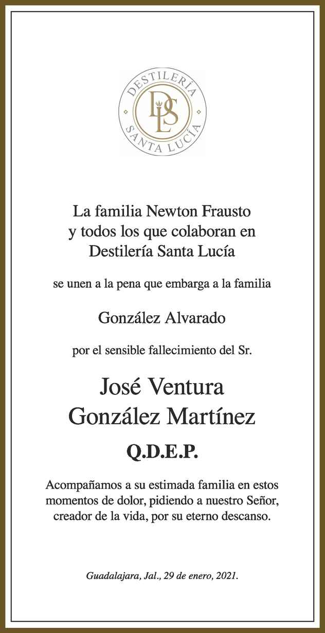 José González Martínez Obituario Esquela