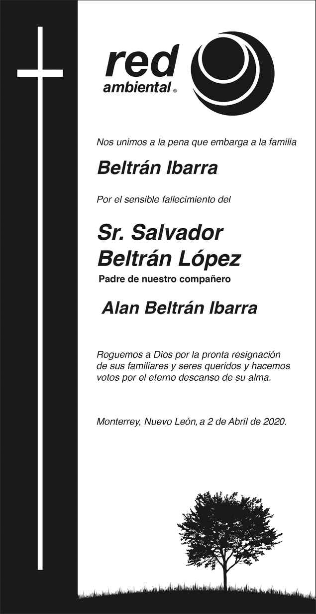 Salvador Beltr N L Pez Obituario Esquela