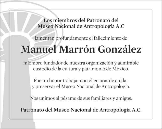 Se Or Manuel Marr N Gonzalez Obituario Esquela