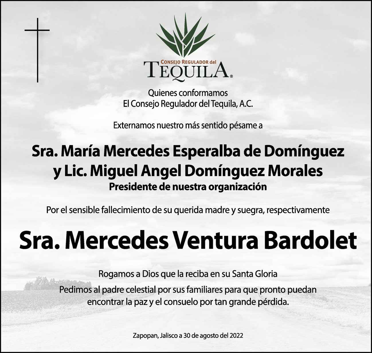 Mercedes Ventura Bardolet Obituario Esquela