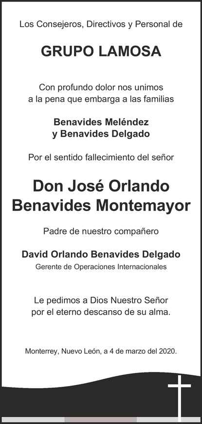 Jose Orlando Lima Benavides Obituary - Tampa, FL